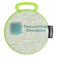 Колонка портативная Hyundai H-PAC130 светло-зеленый 3W 1.0 BT/3.5Jack/USB 10м 300mAh