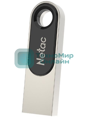 Флешка USB Netac U278 (NT03U278N-032G-20PN), 32Gb, USB 2.0, R/W 50/10, серебристый/черный