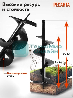 Бур AG-250 Ресанта