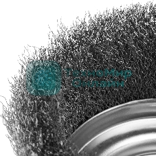 Щетка для УШМ Сибртех 125 мм М14, чашка, витая проволока 0,3 мм