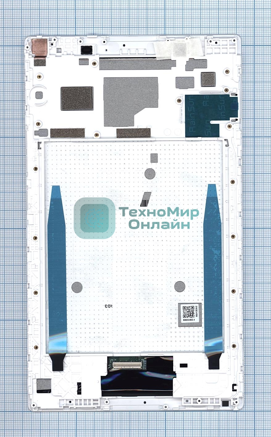 Модуль (матрица + тачскрин) для Lenovo Tab 4 TB-8504 белый с рамкой