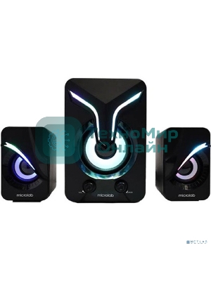 Акустическая система MICROLAB U270 Phenix черный 5 Вт + 3 Вт x2, Гармонические искажения: < 0,5% (1 Вт 1 кГц), Частотная характеристика: 20 Гц - 20 кГц, Чувствительность: 1000 мВ, Соотношение сигнал/шум: > 85 дБ, Раздел