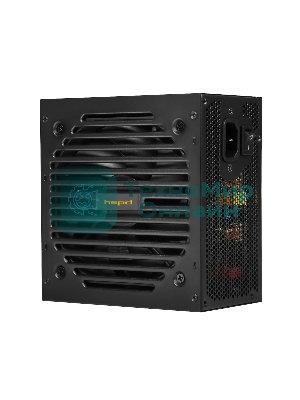 Блок питания Power Supply HSPD, 550W 80 PLUS Bronze (ATX, 2.31, Semi-modular, 1x24(20+4)pin 550мм, 1xCPU*2 8(4+4)pin 600+150мм, 1xPCIe*2 8(6+2)pin 500+150мм, 2xSATA*3 400+150+150мм, 1xMOLEX4pin*3+FDD 400+150+150+150мм, Active, 120x120мм, 150x140x86мм, APFC, OVP, UVP, SCP, OPP, OCP, OTP, черный)
