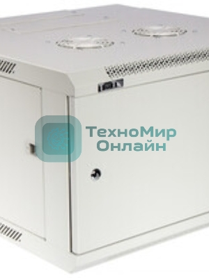 Шкаф коммутационный Lanmaster (TWT-CBW3M-12U-6X6-GY) настенный 12U 600x600мм пер.дв.металл задн.дв.спл.стал.лист 2 бок.пан. 60кг серый 441мм
