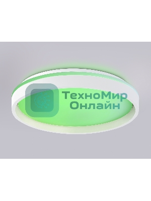 Светодиодный светильник RGB Ambrella light FZ607 WH/GD белый/золото IP20 66W 3000K-6500K+RGB D490*85 (ПДУ ИК)
