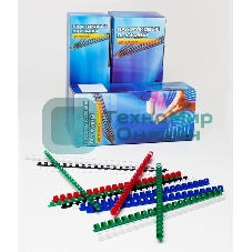 Пружины для переплета пластиковые Office Kit d=10 мм 51-70 лист A4 черный (100 шт) BP2020