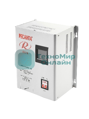 Стабилизатор напряжения Ресанта АСН-10000Н/1-Ц электронный однофазный серый