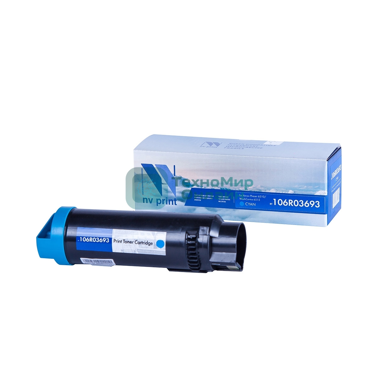 Картридж лазерный NVPrint совместимый NV-106R03693 Cyan для Xerox Phaser 6510/WorkCentre 6515 (4300k)
