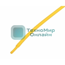 Термоусадочная трубка Rexant 2,0/1,0 мм, желтая, упаковка 50 шт. по 1 м