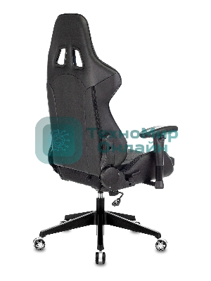 Кресло Бюрократ VIKING 4 AERO BLACK EDITION черный, экокожа, 120 кг, механизм качания