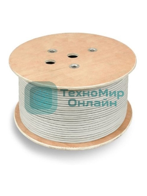 Кабель сетевой Buro UTP 4 пары cat6 solid 0.55мм Cu 305м серый