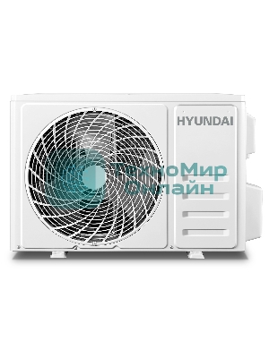 Кондиционер сплит-система Hyundai HAC-24/T-PRO 24000 BTU, 70 м², 31/47 дБ, охлаждение, обогрев, осушение, белый