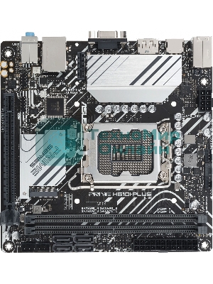 Материнская плата ASUS PRIME H610I-PLUS-CSM, LGA 1700, Intel H610, 2xDDR5, 4xSATA, 1xM.2 PCIe 3.0 x4, 1xPCIe 4.0 x16, 1xHDMI, 1xDP, 1xVGA, 2xUSB-A 3.2 Gen 1, 2xUSB-A 2.0, 1x 1Gb LAN, 3x3.5 мм, 7.1, Mini-ITX