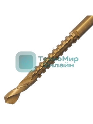 Сверло-фреза Matrix, 6 мм, универсальное, нитридтитановое покрытие, цилиндрический хвостовик