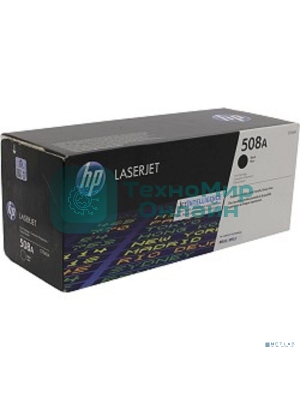 Тонер Картридж HP 508A CF360A черный для HP CLJ M552/M553 (6000 стр.)