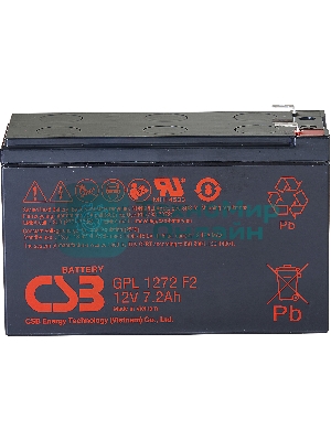 Аккумулятор CSB GPL1272 F2FR (12V 7.2Ah)