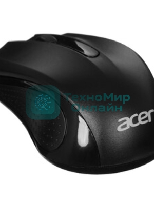 Мышь проводная Acer OMW010 черный, 1200 dpi, USB, кнопки - 3