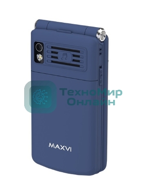 Мобильный телефон Maxvi E11 синий/серебристый