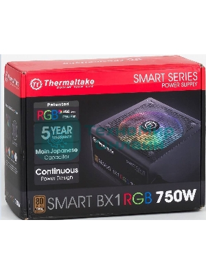 Блок питания Thermaltake Smart PS-SPR-0750NHSABE-1, 750Вт, 80 PLUS Bronze, 120мм, черный