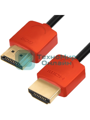 Кабель Greenconnect SLIM 3.0m HDMI 2.0, красные коннекторы Slim, OD3.8мм, HDR 4:2:2, Ultra HD, 4K 60 fps 60Hz, 3D, AUDIO, 18.0 Гбит/с, 32/32 AWG, GCR-51601 Кабель Greenconnect SLIM 3.0m HDMI 2.0, красные коннекторы Slim, OD3.8мм, HDR 4:2:2, Ultra HD, 4K 60 fps 60Hz, 3D, AUDIO, 18.0 Гбит/с, 32/32 AWG, GCR-51601