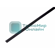 Трубка Rexant 5.0/2.5 мм 1м термоусадка черная (уп. 50 м)