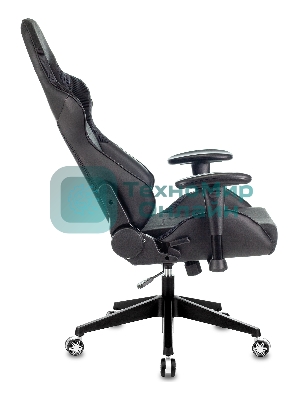 Кресло Бюрократ VIKING 4 AERO BLACK EDITION черный, экокожа, 120 кг, механизм качания