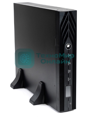 Источник бесперебойного питания SKAT-UPS 1000 RACK + 2x9Ah UPS 900 W, On-Line, sine, built-in rechargeable batteries 2 pcs x 9Ah