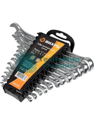 Набор комбинированных ключей ВИХРЬ 12 шт. 6-22 73/6/5/8