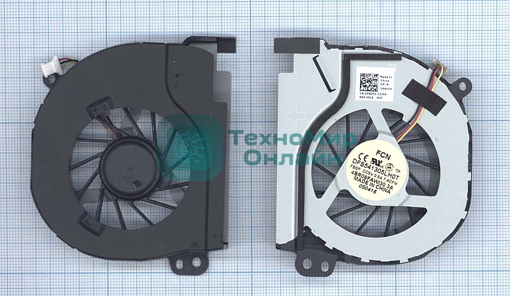 Вентилятор (кулер) для ноутбука Dell Inspiron 14R 14TD 14TR 1728 2728b 5420 I5420 E5420 7420