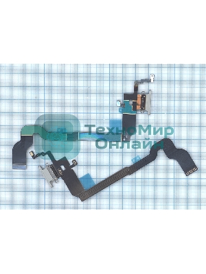 Шлейф разъема питания для iPhone X белый