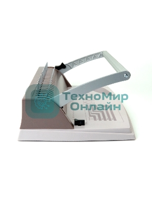 Переплетчик Heleos БП9п коричневый (БП9ПК) A4/перф.9л.сшив/макс.150л./пластик.пруж. (6-19мм)