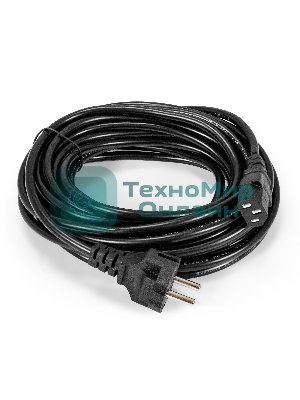 Кабель питания ExeGate Special PC-10S (Евровилка Schuko->C13, 3*0.75мм2, CCA, черный, 10м)
