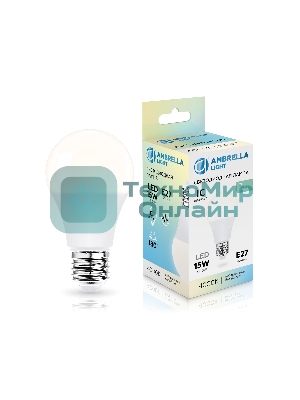 Лампа светодиодная 601504 LED A60 15W IC E27 4000K 175-265V