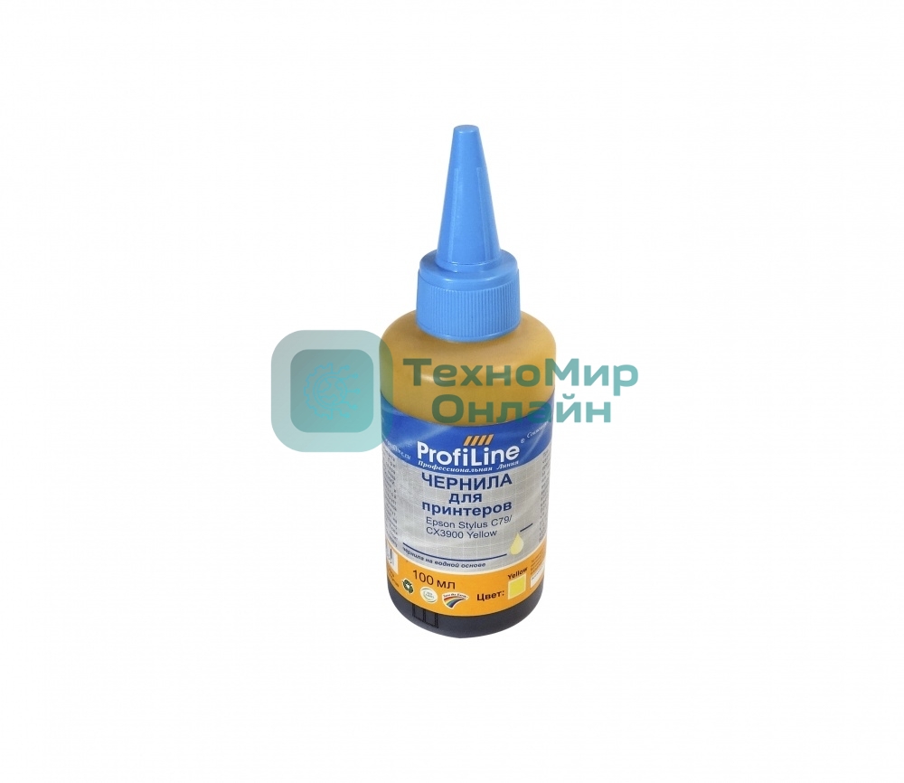 Чернила PL-T0734 для принтеров Epson StylusC79/3900(C79/B78/C91/CX4300) Yellow 100 мл водн ProfiLine