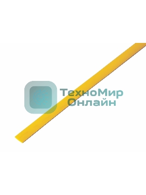 Трубка термоусадочная Rexant 6.0/3.0 1м жел.