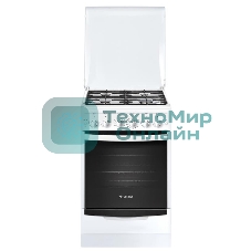 Плита комбинированная Gefest ПГЭ 5101-02 белый, конфорок 4 газовых, духовка 55 л, 50 см x 85 см x 58.5 см