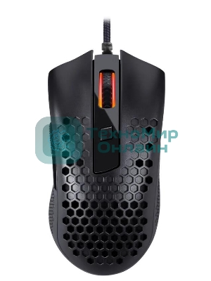 Мышь проводная REDRAGON Storm Basic чёрный, 12400 dpi, USB, кнопки - 5