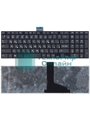Клавиатура для ноутбука Toshiba L50D-A L70-A S50-A S50D-A S70D-A черная плоский Enter