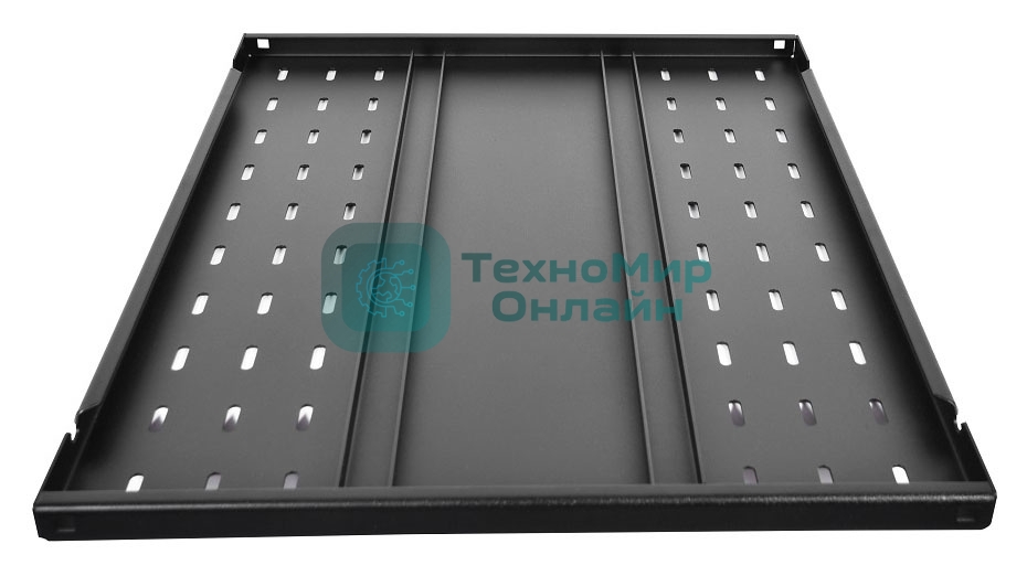 Полка аккумуляторная ЦМО СВ, усиленная, 1U, 25х496х580 мм (ВхШхГ), для шкафов и стоек, черный