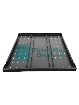 Полка аккумуляторная ЦМО СВ, усиленная, 1U, 25х496х580 мм (ВхШхГ), для шкафов и стоек, черный