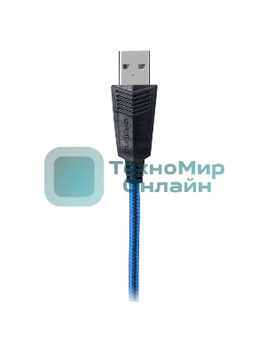 Гарнитура Sven AP-U980MV синий-чёрный, проводная, USB