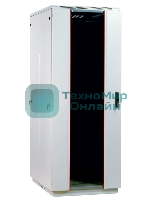 Шкаф телеком. напольный 42U (800x1000) дверь стекло (ШТК-М-42.8.10-1ААА) (3 коробки)