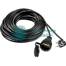 Удлинитель-шнур Stayer MC 315, 20 м, 3500 Вт, 1 гнездо, ПВС 3х1,5 мм2, черный