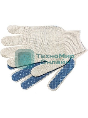 Перчатки трикотажные, ПВХ-покрытие 