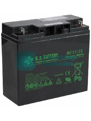 Батарея для ИБП B.B. Battery BC 17-12 (12V 17Ah)