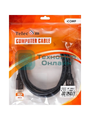 Кабель соединительный DP-DP 1.4V 8K@60Hz 2м, Telecom Pro <TCG750-2M>