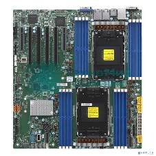 Материнская плата Supermicro MBD-X13DEI-B 2xLGA-4677, Intel Xeon SP gen 4, Intel C741, 16x DDR5 4800/4400/4000 MHz. 2x1Gbe Base-T BCM5720+1xMgmt LAN, 10xSATA3, 2xSATA-DOM, 6xUSB3, 4xPCI-Ex16+2xPCI-E x8+3xMCIO x8, 2xM.