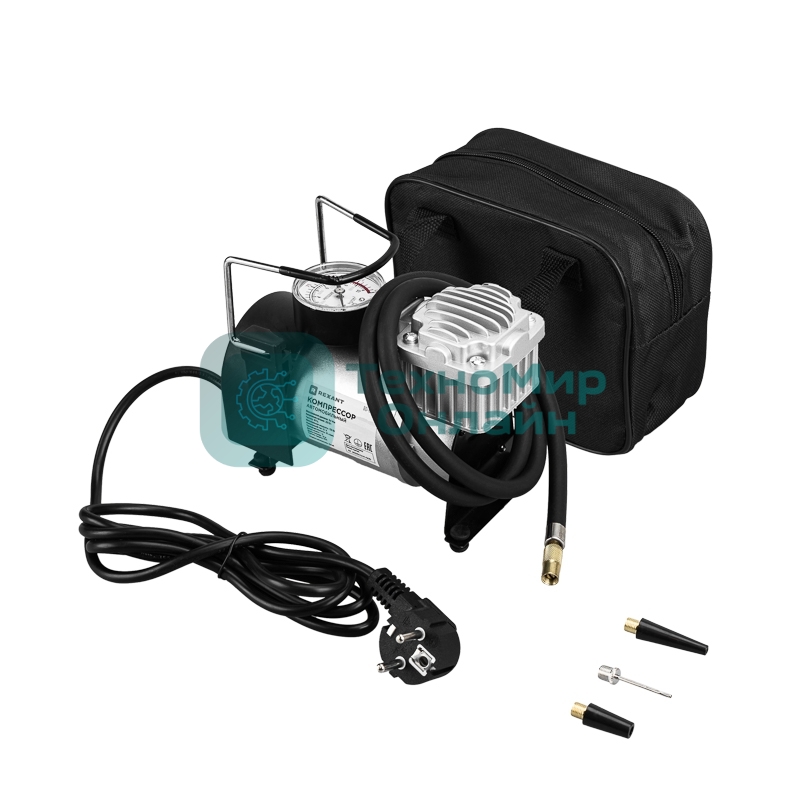 Компрессор автомобильный Rexant 35 л/мин, 9,4 АТМ, 220В