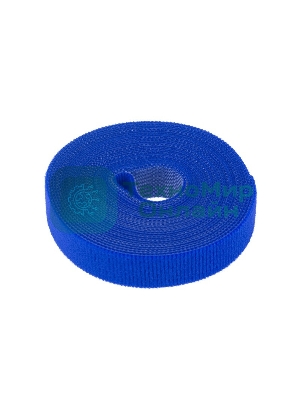 Лента-липучка многоразовая Rexant 5 м х 20 мм, синяя (1 шт.)