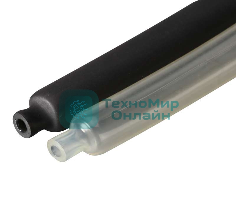 Трубка термоусадочная клеевая КВТ ТТК-(3:1)-9/3 черный 1 м 59696